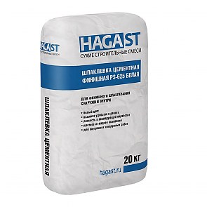 Шпаклевка цементная базовая HAGAST PS-625 Белая